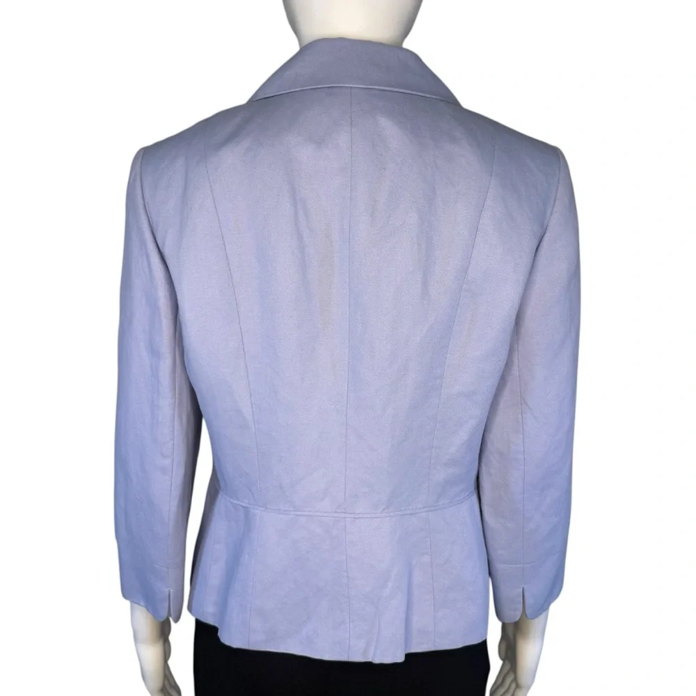 Ann Taylor Loft Periwinkle Linen Blazer 8P